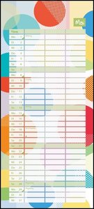 Tapetenwechsel 2023 - Kalender für zwei - Notizkalender - Partner-Planer - Format 22 x 49,5 cm
