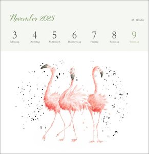 Hannah Dale: Happy Animals Premium-Postkartenkalender 2025