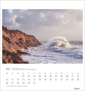 Sylt Impressionen Postkartenkalender 2026