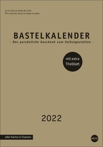 Bastelkalender gold A4 2022