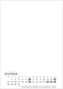 Premium-Bastelkalender weiß A4 2026