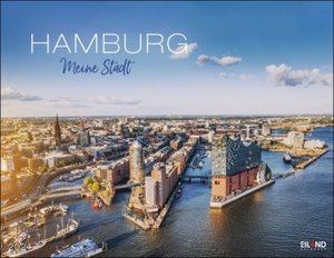 Hamburg Kalender 2024. Reise-Wandkalender mit 12 atemberaubenden Fotografien der Hansestadt. Städte-Kalender 2024 zum Aufhängen. 44 x 34 cm. Querformat.