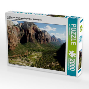 CALVENDO Puzzle Ausblick von Angels Landing im Zion Nationalpark 2000 Teile Puzzle quer