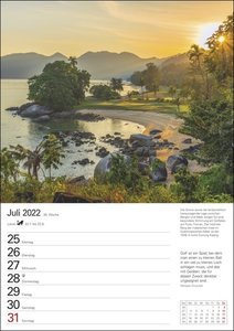 Trauminseln Kalender 2022