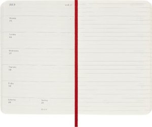 Moleskine 12 Monate Wochen Notizkalender 2024, Pocket/A6, Scharlachrot