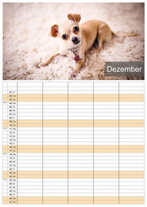 Wuff - Unsere Vierbeiner - Der Hundekalender - 2023 - Kalender DIN A3 - (Familienplaner)