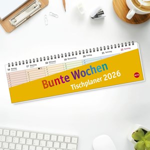 Bunte Wochen Wochenquerplaner 2026