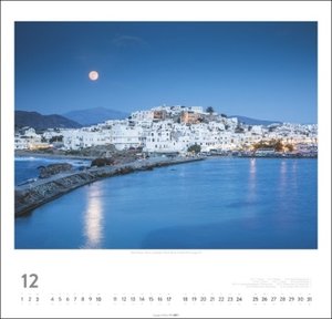 Griechische Inseln Kalender 2023. Großer Wandkalender mit Urlaubsflair: Fotos beliebter griechischer Inseln in einem Fotokalender im Großformat. Griechenland-Kalender
