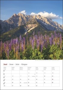 Alpen Kalender 2023. Beeindruckender Fotokalender mit traumhaften Alpenaufnahmen und viel Platz für Notizen und Termine. Jahres-Wandkalender 2023.