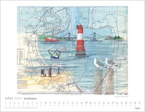 Nordlichter - See(h)karten Kalender 2026