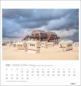 St. Peter-Ording und die Halbinsel Eiderstedt Postkartenkalender 2022