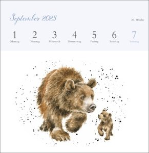 Hannah Dale: Happy Animals Premium-Postkartenkalender 2025