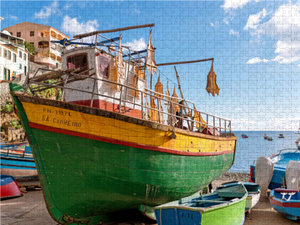 CALVENDO Puzzle Fischerboot in Camara de Lobos 1000 Teile Puzzle quer