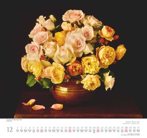 Geliebte Rosen 2025 – DUMONT Wandkalender – mit allen wichtigen Feiertagen – Format 38,0 x 35,5 cm