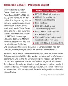 Abenteuer Geschichte Tagesabreißkalender 2026