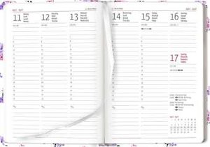 Ladytimer Midi Flowers 2024 - Taschen-Kalender 12x17 cm - Blumen - mit Mattfolie - Notiz-Buch - Weekly - 192 Seiten - Alpha Edition