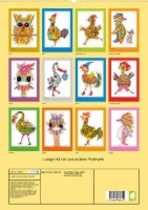 Lustige Hühner und anderes Federvieh (Premium, hochwertiger DIN A2 Wandkalender 2023, Kunstdruck in Hochglanz)