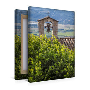 Premium Textil-Leinwand 30 cm x 45 cm hoch Glockenturm in Bonnieux, Luberon, Provence, Frankreich