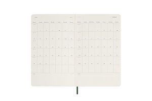 Moleskine 12 Monate Tageskalender 2024, Large/A5, Myrtengrün