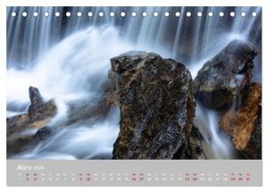 Waldbäche - Im Wandel der Jahreszeiten (Tischkalender 2024 DIN A5 quer), CALVENDO Monatskalender