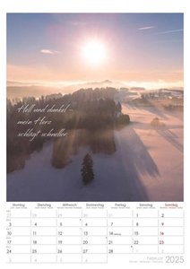 Auszeit für die Seele 2025 - Bildkalender A3 (29,7x42 cm) - Motivationskalender mit Sprüchen - mit Feiertagen und Platz für Notizen - Wandkalender