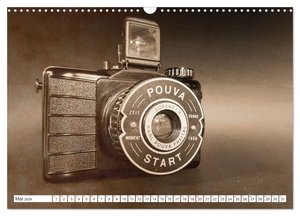 Fotokameras - alt und schön (Wandkalender 2024 DIN A3 quer), CALVENDO Monatskalender