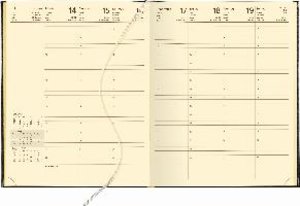 Wochenbuch bordeaux 2023 - Bürokalender 21x26,5 cm - 1 Woche auf 2 Seiten - mit Eckperforation und Fadensiegelung - Notizbuch - 739-2120