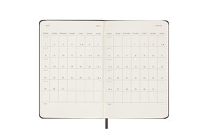 Moleskine 12 Monate Wochen Notizkalender 2024, Pocket/A6, Burgundrot