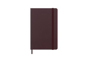 Moleskine 12 Monate Wochen Notizkalender 2024, Pocket/A6, Burgundrot