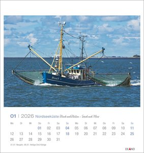 Nordseeküste Postkartenkalender 2026