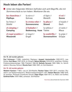 Spanisch Sprachkalender 2026