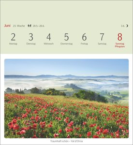 Das Glück liegt in Italien Postkartenkalender 2025 - Wochenkalender mit 53 Postkarten, 53 besondere Orte entdecken