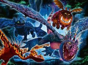 Leuchtende Dragons. Puzzle 100 Teile