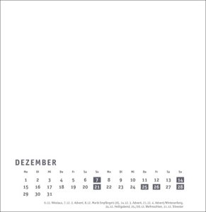 Premium-Bastelkalender weiß groß 2025