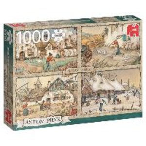 Jumbo 17093 - Anton Pieck, 4 Jahreszeiten, 1000 Teile, Puzzle