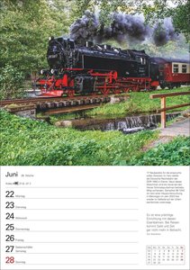 Eisenbahnen Wochenplaner 2026