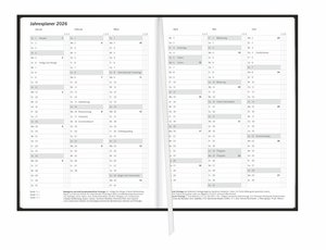 Terminer A5, Leder schwarz 2026