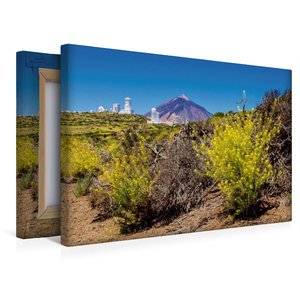 Premium Textil-Leinwand 45 cm x 30 cm quer Vulkan Teide auf Teneriffa