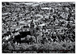 Ein Blick auf Homberg an der Efze (Wandkalender 2024 DIN A2 quer), CALVENDO Monatskalender