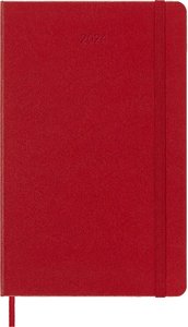 Moleskine 12 Monate Wochen Notizkalender 2024, Large/A5, Scharlachrot