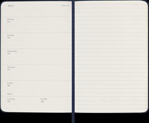 Moleskine 18 Monate Wochen Notizkalender 2024/2025, P/A6