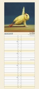 Lucia Heffernan: Yoga Chicks Planer 2025 – Wandkalender – Notiz-Kalender mit 2 Spalten – Format 22 x 49,5 cm