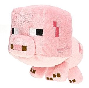 Minecraft - Stofftier Baby Schwein, ca. 18 cm
