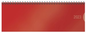Tischquerkalender Classic Colourlux rot 2023