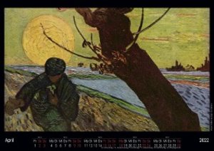 Gemälde von Vincent Willem van Gogh 2022 - Black Edition - Timokrates Kalender, Wandkalender, Bildkalender - DIN A4 (ca. 30 x 21 cm)