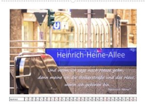 Düsseldorfer Ansichten mit Zitaten von Heinrich Heine (Wandkalender 2023 DIN A2 quer)
