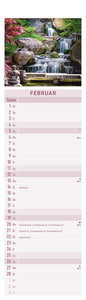 Streifenplaner Mini Zen 2023 - Streifen-Kalender 9,5x33 cm - Harmonie und Achtsamkeit - Wandplaner - Küchenkalender - Alpha Edition