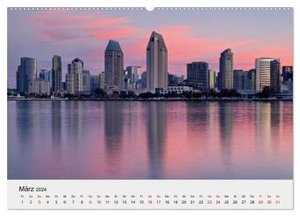 Kalifornien - Küsten und Wüsten, Städte und Berge (Wandkalender 2024 DIN A2 quer), CALVENDO Monatskalender