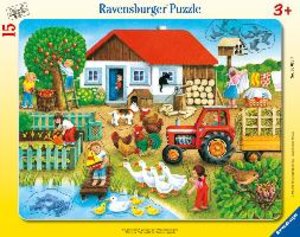 Ravensburger Kinderpuzzle - 06020 Was gehört wohin? - Rahmenpuzzle für Kinder ab 3 Jahren, mit 15 Teilen