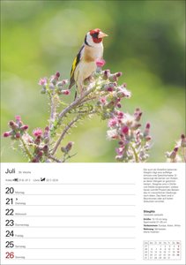 Heimische Vögel Wochenplaner 2026